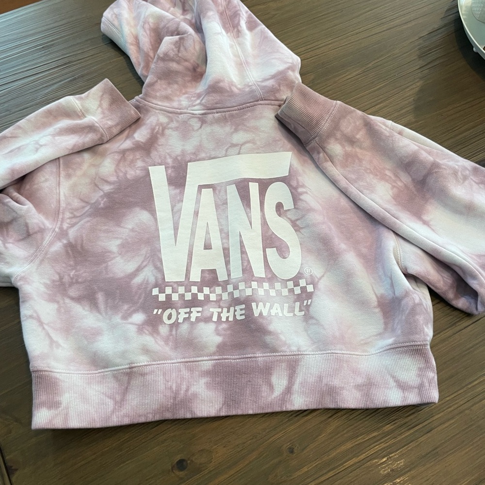 Vans Crop Pink Tie-die Hoodie